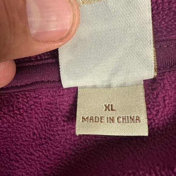 Natural Reflections Women's XL Burgundy Polyester Hooded Jacket - Picture 3 of 6